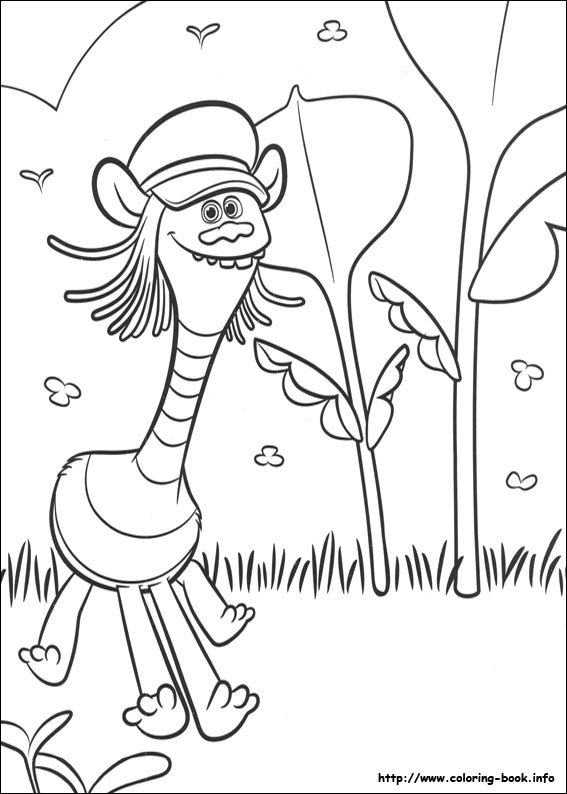 Plansa de colorat cu Trolii 26 19